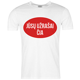 Krekliņi ar uzrakstu