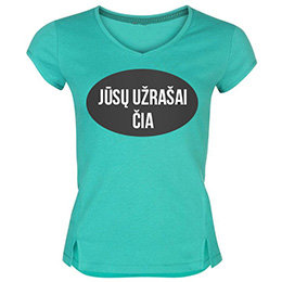 Krekliņi ar uzrakstu